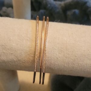 Elegant Gold Bangle Set More Rose Gold